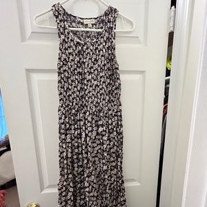 Floral Blue and White 90s Style Sundress